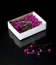 Изображение товара Булавки флористические темно-розовые 5.5*50